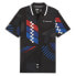 Puma Bmw Mms Graphic Short Sleeve Polo Shirt Mens Black Casual 62415201