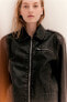 Фото #1 товара Distressed-look Shoulder-pad Jacket