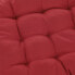 Фото #11 товара Подушка на стул Relaxdays Набор из 4 красных стульев