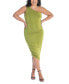 Фото #1 товара Plus Size One Shoulder Ruched Bodycon Dress