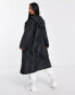 Фото #6 товара ASOS DESIGN Petite rain parka coat in black