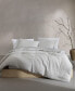 Фото #1 товара Washed Texture Solid Cotton Jacquard 3 Piece Duvet Cover Set, Queen