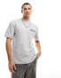 River Island snake back print t-shirt in light grey