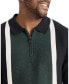 Фото #2 товара Mens Braxton Splice Polo Sweater Big & Tall