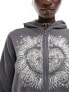 Фото #7 товара Reclaimed Vintage shrunken hoodie with graphic in acid wash