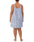 Plus Size Floral Double-Strap Nightgown