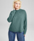 Фото #1 товара Women's Ribbed Crewneck Sweater, Created for Macy's