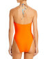 Фото #2 товара Solid & Striped 299563 Women The Ariana Halter Cutout One Piece Swimsuit Size S