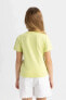 Kız Çocuk T-shirt B5102a8/gn664 Lt.green
