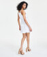 Фото #2 товара Women's Ruffled Sleeveless Mini Dress, Created for Macy's