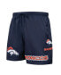 Men's Navy Denver Broncos Woven Shorts