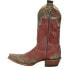Фото #8 товара Justin Boots Vera Red Snip Toe Cowboy Womens Red Casual Boots L4454