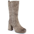 Фото #1 товара Jezzi W JEZ416B khaki insulated ankle boots with elastic band