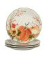 Harvest Morning Dinner Plates Set, 4 Pieces