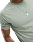 DTT raw edge t-shirt in mint green