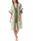 Фото #1 товара Vince Camuto 306231 Women's Printed Kimono Midi Swim Cover-Up Size Medium