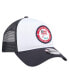 ფოტო #2 პროდუქტის Men's Navy U.S. Paralympics Color Block A-Frame Trucker 9FORTY Adjustable Hat