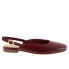 Фото #1 товара Trotters Holly T2307-642 Womens Red Wide Leather Slingback Flats Shoes 8.5