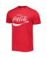 Фото #2 товара Men's and Women's Red Distressed Coca-Cola Brass Tacks T-shirt