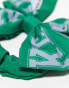 Nike printed hair bow in green