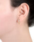 ფოტო #2 პროდუქტის Cubic Zirconia Moon & Stars Drop Earrings in 18k Gold-Plated Sterling Silver, Created for Macy's
