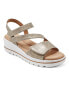 Фото #14 товара Women's Shirley Open Toe Strappy Casual Wedge Sandals