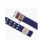 Фото #2 товара Levi's Workwear Women's Belt Size M Medium Navy Blue Brown Silver New