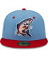 Фото #3 товара Men's Light Blue Spokane Indians Alternate Authentic Collection 59FIFTY Fitted Hat