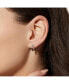 ფოტო #3 პროდუქტის Double Hoop Earrings - Toda Silver