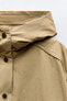 Hooded technical jacket
