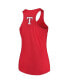 ფოტო #3 პროდუქტის Women's Red Texas Rangers Plus Size Swing for the Fences Racerback Tank Top