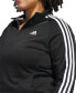 ფოტო #6 პროდუქტის Women's 3-Stripe Tricot Track Jacket, XS-4X