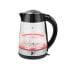 Фото #1 товара Электрический чайник Lafe CEG015 Чёрный Прозрачный Серебристый Стекло Пластик 2200 W 1,7 L