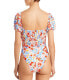 L*Space 284678 Marilyn Floral Print One Piece Swimsuit size 10