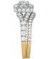 ფოტო #4 პროდუქტის Diamond Halo Bridal Set (2 ct. t.w.) in 14K White, Yellow or Rose Gold