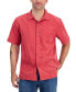 Фото #1 товара Men's Coconut Point Tide Vista IslandZone® Moisture-Wicking Dotted Stripe Camp Shirt