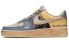 【定制球鞋】 Nike Air Force 1 Low 07 野鹤制造 空军一号 复古油画风主题 阿玛戎之战 做旧 礼盒 低帮 板鞋 男女同款 米蓝黄 / Кроссовки Nike Air Force DZ2771-121