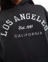 Фото #3 товара Pull&Bear 'Los Angeles' graphic hoodie in black