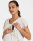 ფოტო #5 პროდუქტის Women's Ultra-Soft Maternity Nursing Loungewear Set