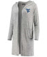 Фото #2 товара Women's Heathered Gray West Virginia Mountaineers Cuddle Soft Duster Tri-Blend Hooded Cardigan