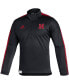 ფოტო #3 პროდუქტის Men's Black Nebraska Huskers 2021 Sideline Quarter-Zip Jacket