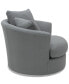 Фото #3 товара CLOSEOUT! Gympson Fabric Swivel Chair, Created for Macy's