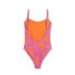 Фото #2 товара Liberty & Justice Women's High Leg Cheeky One Piece Swimsuit - Pink/Orange