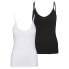 ფოტო #1 პროდუქტის VERO MODA Maxi My Soft Tall sleeveless V neck T-Shirt 2 units