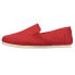 TOMS Redondo Slip On Womens Red Flats Casual 10013764T