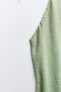 Фото #9 товара Атласное платье миди с горловиной халтер ZARA