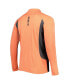 ფოტო #4 პროდუქტის Men's Heathered Orange, Black Oklahoma State Cowboys Audible Quarter-Zip Pullover Windshirt Jacket