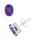 ფოტო #1 პროდუქტის Amethyst (2-3/8 ct. t.w.) Stud Earrings in 14K White Gold