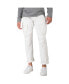 Фото #1 товара Брюки мужские Level 7 Примиум белого цвета, прямого кроя со слезами и карго карманами.