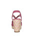 ფოტო #3 პროდუქტის Women's Teshia Stretch Platform Wedge Sandals